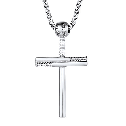 

Women's Men's Pendant Necklace Necklace Cross Fashion Trendy Titanium Steel Silver Gold Black 555 cm Necklace Jewelry 1pc For Sport Gift Birthday Party Festival