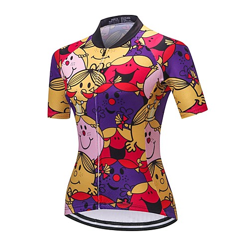 

21Grams Women's Short Sleeve Cycling Jersey Summer Spandex Polyester Red Bike Jersey Top Mountain Bike MTB Road Bike Cycling Quick Dry Moisture Wicking Breathable Sports Clothing Apparel / Stretchy