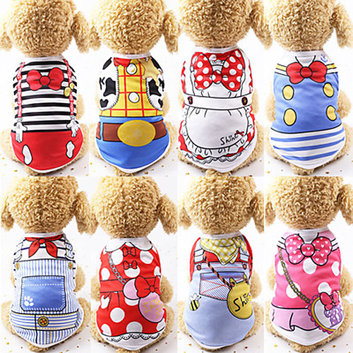 

Dog Cat Vest Elegant Adorable Cute Dailywear Casual / Daily Dog Clothes Puppy Clothes Dog Outfits Breathable Blue / Yellow Red and White Red Costume for Girl and Boy Dog Cotton XS S M L XL XXL