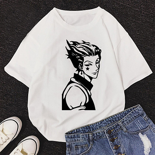 

Inspired by Hunter X Hunter Cosplay Cosplay Costume T-shirt Polyester / Cotton Blend Print Harajuku Graphic Kawaii T-shirt For Women's / Men's