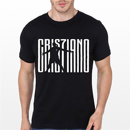 

Men's Unisex Tee T shirt Hot Stamping Graphic Prints Human Letter Plus Size Print Short Sleeve Casual Tops Cotton Basic Fashion Designer Big and Tall Black