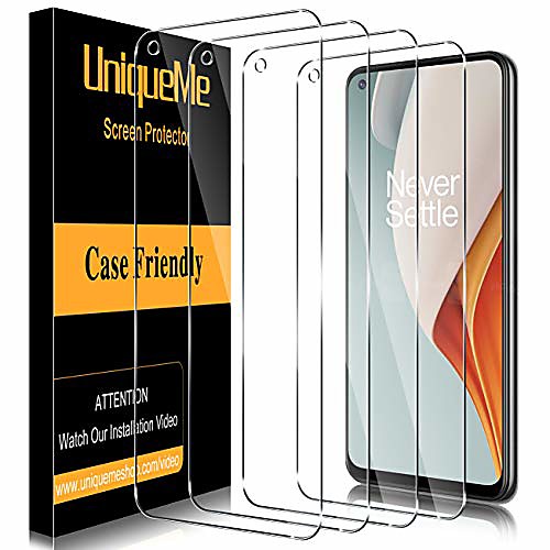 

Phone Screen Protector For OnePlus OnePlus 9 OnePlus 8 Pro OnePlus 8 OnePlus 7T OnePlus 7T Pro Tempered Glass 4 pcs High Definition (HD) Scratch Proof Front Screen Protector Phone Accessory