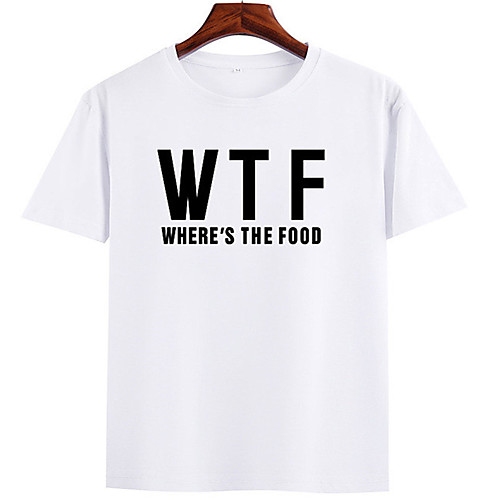 

Men's Unisex T shirt Hot Stamping Graphic Prints Letter Plus Size Print Short Sleeve Casual Tops 100% Cotton Basic Casual Fashion White