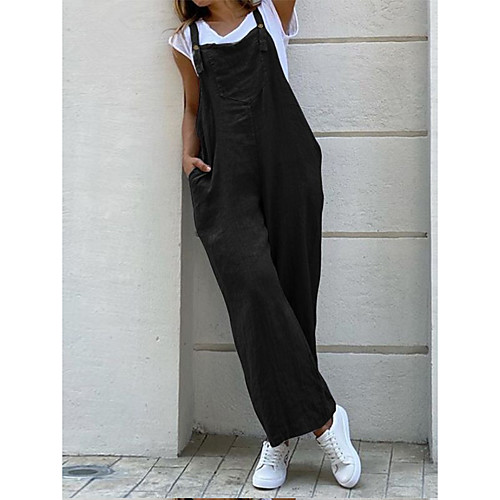 

Women's Casual Casual Daily 2021 Gray Green Black Overall Solid Color