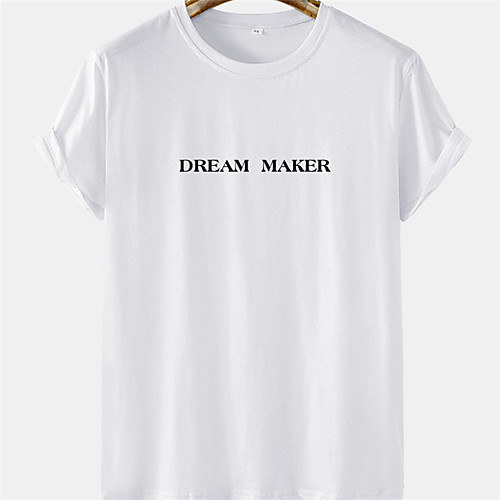 

Men's Unisex Tee T shirt Hot Stamping Graphic Prints Letter Plus Size Short Sleeve Casual Tops 100% Cotton Basic Designer Big and Tall White Black Khaki