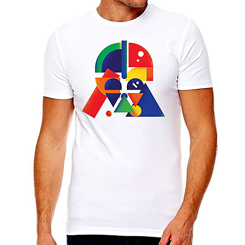 

Men's Unisex Tee T shirt Hot Stamping Graphic Graphic Prints Plus Size Print Short Sleeve Casual Tops Cotton Basic Designer Big and Tall White