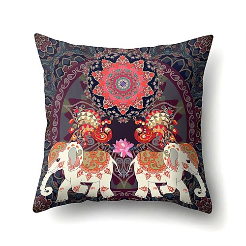 

Double Side Cushion Cover 1PC Faux Linen Soft Decorative Square Pillowcase for Sofa bedroom Car Chair Superior Quality Outdoor Cushion for Patio Garden Farmhouse Bench Couch