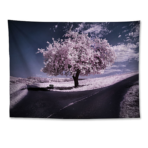 

Wall Tapestry Art Decor Blanket Curtain Hanging Home Bedroom Living Room Decoration Polyester Pink Tree