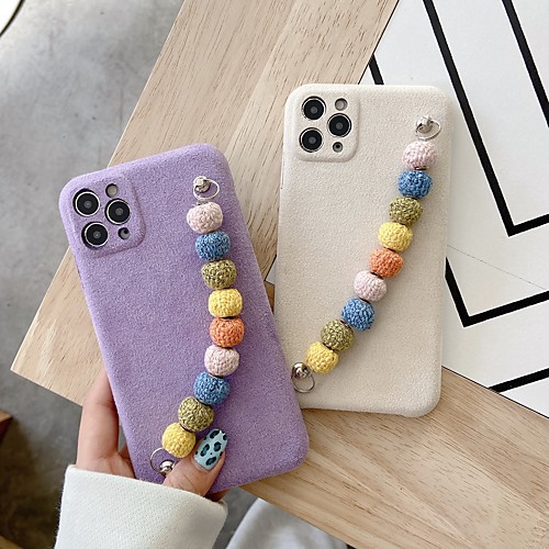 

Phone Case For Apple Back Cover iPhone 12 Pro Max 11 SE 2020 X XR XS Max 8 7 Shockproof Dustproof Solid Colored Plush Plush