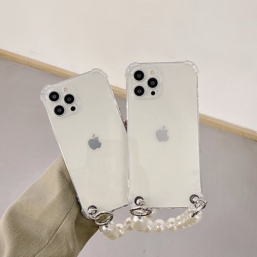

Phone Case For Apple Back Cover iPhone 12 Pro Max 11 SE 2020 X XR XS Max 8 7 Shockproof Dustproof Transparent TPU