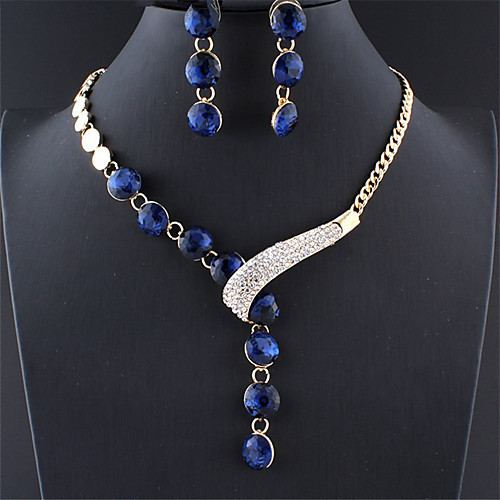 

Women's Jewelry Set Sweet Earrings Jewelry Blue / Purple / White For Gift Festival 1 set