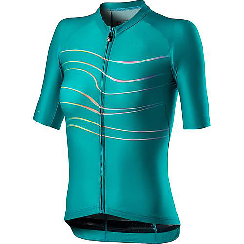 

21Grams Women's Short Sleeve Cycling Jersey Summer Spandex Polyester White Blue Green Bike Jersey Top Mountain Bike MTB Road Bike Cycling Quick Dry Moisture Wicking Breathable Sports Clothing Apparel