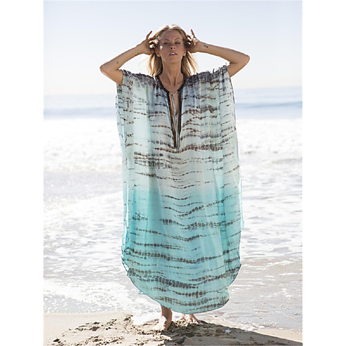 

Women's Cover Up Swimsuit Oversized Blue Swimwear Bathing Suits New / Padless / Beach