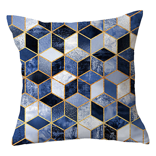

Double Side Cushion Cover 1PC Soft Geometric Decorative Square Pillowcase for Sofa bedroom Car Chair Superior Quality Outdoor Cushion for Patio Garden Farmhouse Bench Couch