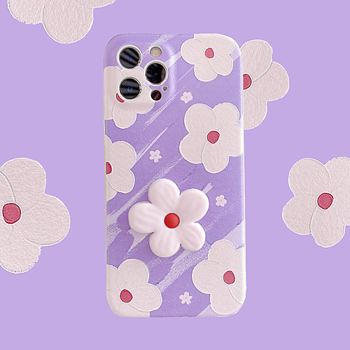 

Phone Case For Apple Back Cover iPhone 12 Pro Max 11 SE 2020 X XR XS Max 8 7 Shockproof Dustproof Flower TPU