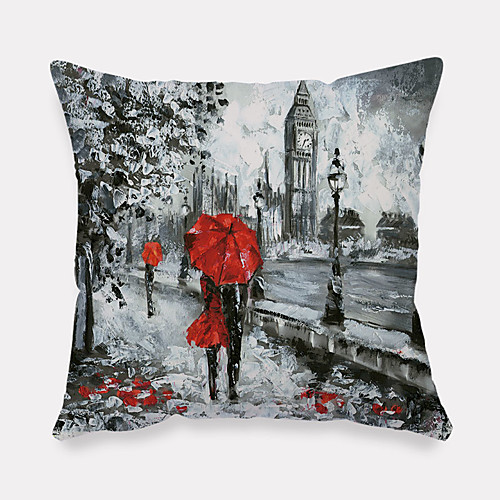 

Double Side Cushion Cover 1PC Soft Decorative Square Pillowcase for Sofa bedroom Car Chair Superior Quality Outdoor Cushion Patio Throw Pillow Covers for Garden Farmhouse Bench Couch
