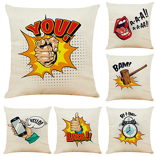 

Double Side Cushion Cover 6PC Soft Decorative Square Throw Pillow Cover Cushion Case Pillowcase for Sofa Bedroom Superior Quality Machine Washable