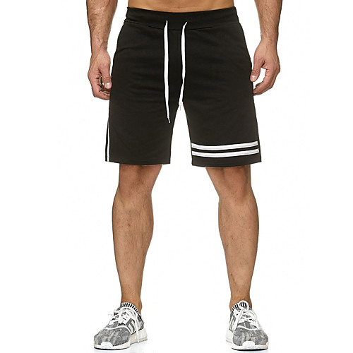

Men's Sports & Outdoors Cotton Loose Sport Casual Shorts Bermuda shorts Pants Solid Colored Short White Red Yellow Black / Summer / Elasticity