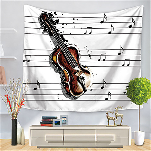 

Guitar Music Wall Tapestry Art Decor Blanket Curtain Hanging Home Bedroom Living Room Decoration Polyester