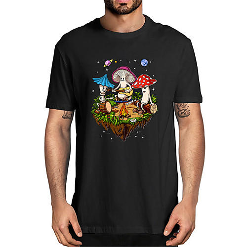 

Men's Unisex Tee T shirt Hot Stamping Anime Graphic Prints Plus Size Print Short Sleeve Casual Tops Cotton Basic Fashion Designer Big and Tall White Black Wine