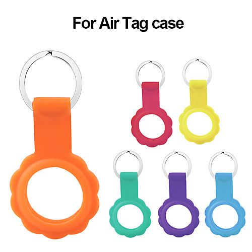 

Case for Airtag Portable Silicone Skin Cover Protective Case with Keychain for Airtags, Anti-Scratch Lightweight Case Compatible with AirTag Loop