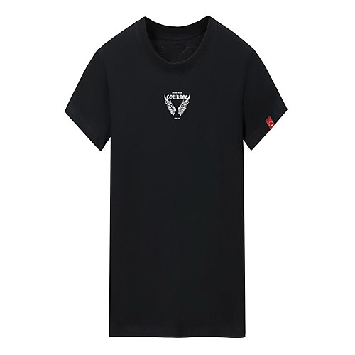 

Men's Unisex Tee T shirt Hot Stamping Graphic Prints Letter Plus Size Print Short Sleeve Casual Tops Cotton Basic Fashion Designer Big and Tall White Black Dark Gray