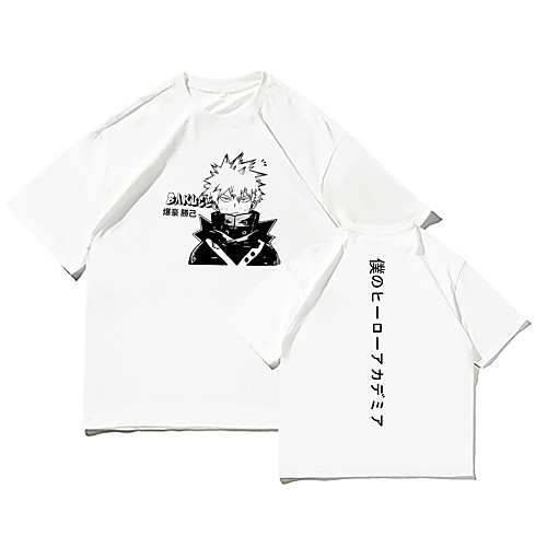 

Inspired by My Hero Academia / Boku No Hero Midoriya Izuku Cosplay Costume T-shirt Terylene Graphic Prints Printing Harajuku Graphic T-shirt For Women's / Men's