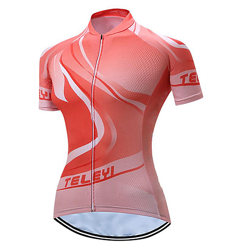 

21Grams Women's Short Sleeve Cycling Jersey Summer Spandex Polyester Red Bike Jersey Top Mountain Bike MTB Road Bike Cycling Quick Dry Moisture Wicking Breathable Sports Clothing Apparel / Stretchy