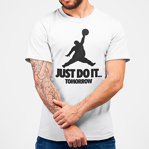 

Men's Unisex Tee T shirt Hot Stamping Graphic Prints Shadow Letter Plus Size Print Short Sleeve Casual Tops Cotton Basic Fashion Designer Big and Tall White