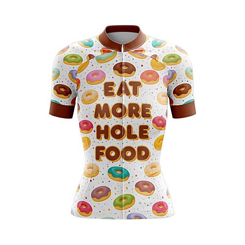 

21Grams Women's Short Sleeve Cycling Jersey Summer Spandex Polyester White Bike Jersey Top Mountain Bike MTB Road Bike Cycling Quick Dry Moisture Wicking Breathable Sports Clothing Apparel / Stretchy