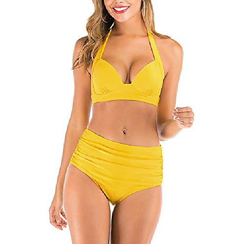 

Women's Swimwear Swimsuit Solid Color RETRO Big red Flamingo Black cherry Big orange flower Swimwear Bathing Suits New Casual / Beach