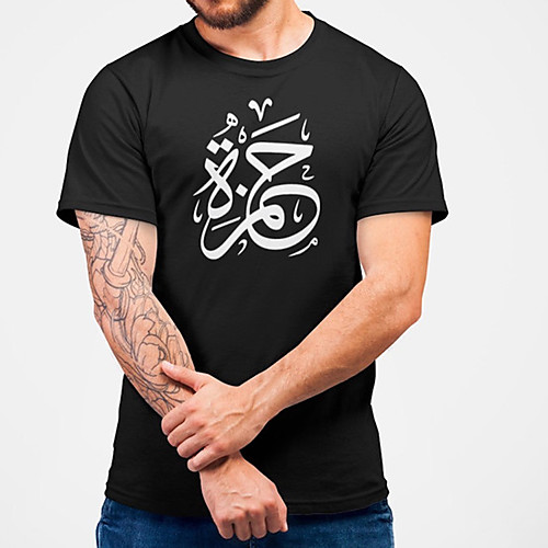 

Men's Unisex Tee T shirt Hot Stamping Symbol Graphic Prints Plus Size Print Short Sleeve Casual Tops Cotton Basic Fashion Designer Big and Tall Black