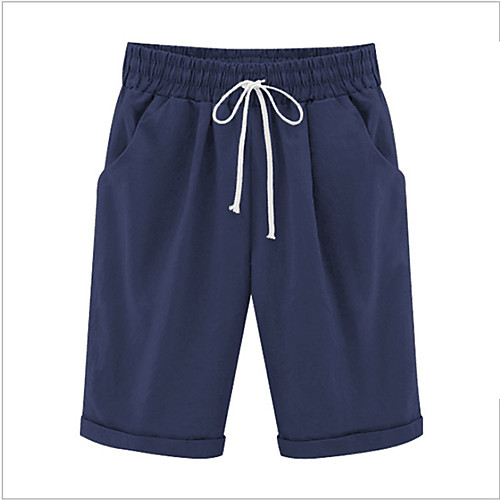 

Casual Shorts Casual Daily Chinos Shorts Pants Plain Knee Length Pocket ArmyGreen Black Dark Blue