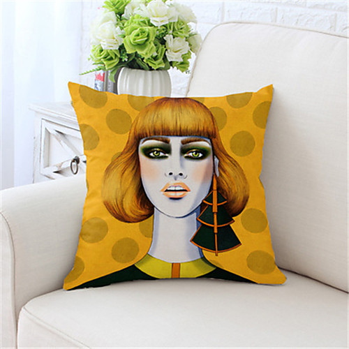 

Double Side Cushion Cover 1PC Faux Linen Soft Decorative Square Throw Pillow Cover Cushion Case Pillowcase for Sofa Bedroom Superior Quality Machine Washable