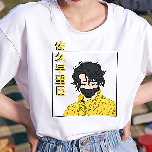 

Inspired by Haikyuu Cosplay Cosplay Costume T-shirt Polyester / Cotton Blend Print Harajuku Graphic Kawaii T-shirt For Women's / Men's