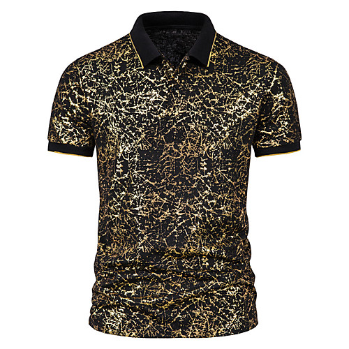 

Men's Golf Shirt Tennis Shirt Other Prints Polka Dot Short Sleeve Casual Tops Simple Classic Wine White Black
