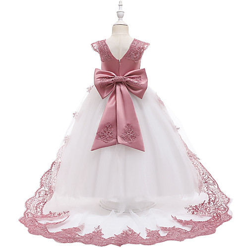 

Princess Costume Girls' Movie Cosplay Christmas New Year's White Pink Orange Dress Christmas Halloween Children's Day Polyester / Cotton