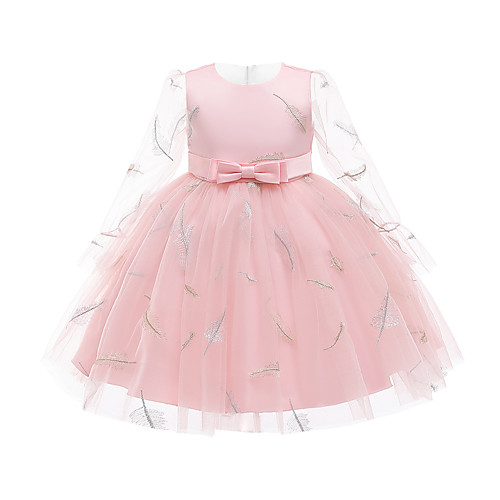 

Princess Dress Party Costume Flower Girl Dress Girls' Movie Cosplay Christmas New Year's Golden White Pink Dress Christmas Halloween Children's Day Polyester / Cotton