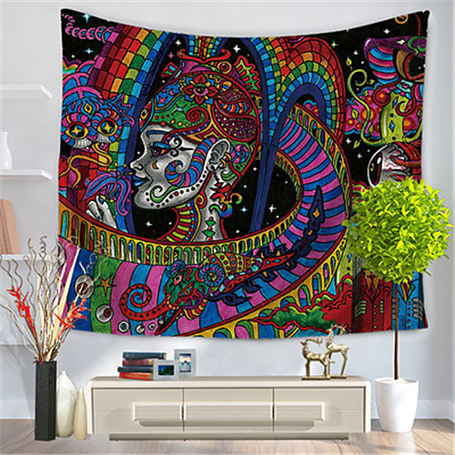 

Wall Tapestry Art Decor Blanket Curtain Hanging Home Bedroom Living Room Decoration Polyester