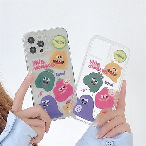 

Phone Case For Apple Back Cover iPhone 12 Pro Max 11 SE 2020 X XR XS Max 8 7 Shockproof Dustproof Cartoon TPU