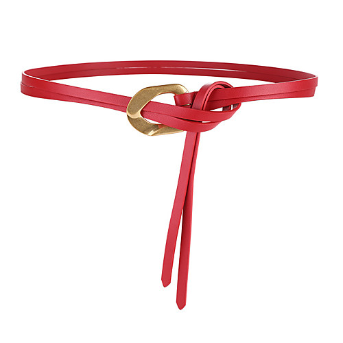 

Women's Skinny Belt Daily Vacation Dress Coffee Black Belt Solid Color / White / Winter / Spring / Summer / Alloy