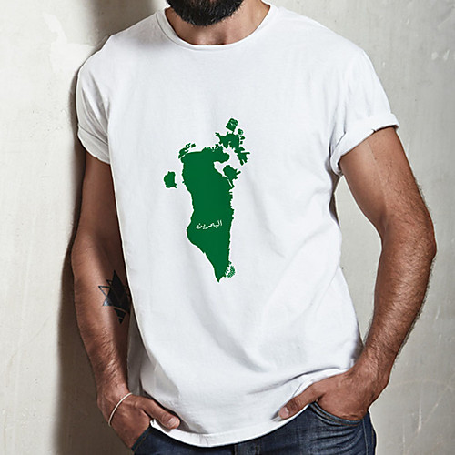 

Men's Unisex Tee T shirt Hot Stamping Symbol Graphic Prints Plus Size Print Short Sleeve Casual Tops Cotton Basic Fashion Designer Big and Tall White