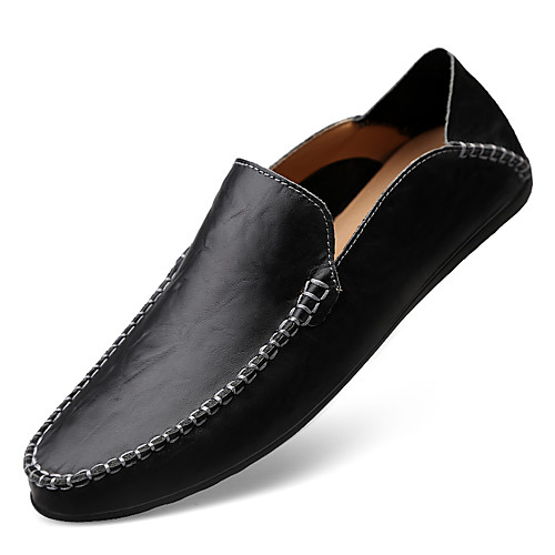

Men's Loafers & Slip-Ons Leather Shoes Comfort Loafers Business Casual Classic Daily Party & Evening Walking Shoes Nappa Leather Cowhide Breathable Handmade Non-slipping Booties / Ankle Boots Light