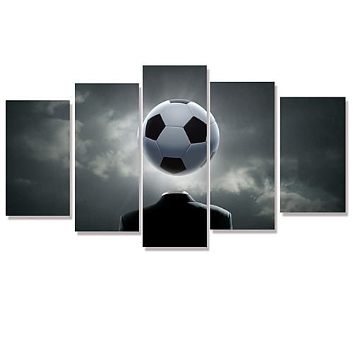 

5 Panels Wall Art Canvas Prints Painting Artwork Picture HD World cup European Cup Sports Football Home Decoration Dcor Stretched Frame Ready to Hang