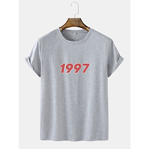 

Men's Unisex Tee T shirt Hot Stamping Graphic Prints Letter Plus Size Short Sleeve Casual Tops Cotton Basic Fashion Designer Comfortable Black Green Beige