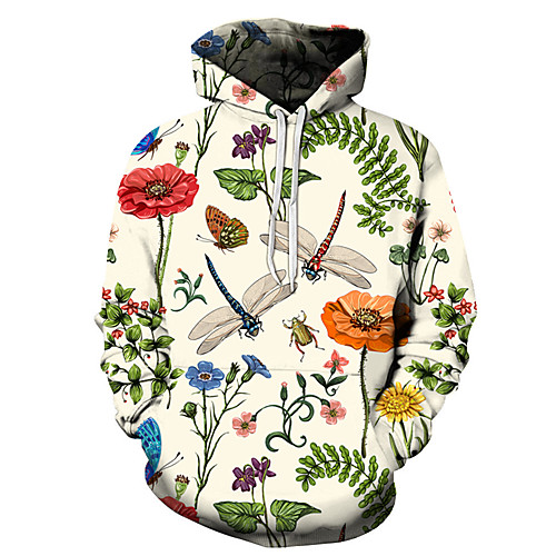 

Men's Unisex Plus Size Pullover Hoodie Sweatshirt Graphic Prints Animal Print Hooded Casual Daily Holiday 3D Print Basic Designer Hoodies Sweatshirts Long Sleeve Green Royal Blue Light Green