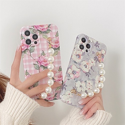 

Phone Case For Apple Back Cover iPhone 12 Pro Max 11 SE 2020 X XR XS Max 8 7 Shockproof Dustproof Flower TPU