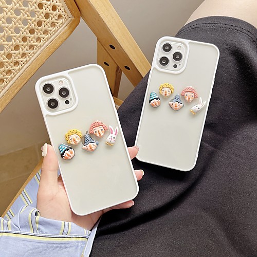 

Phone Case For Apple Back Cover iPhone 12 Pro Max 11 SE 2020 X XR XS Max 8 7 Shockproof Dustproof Transparent 3D Cartoon TPU