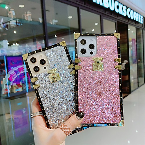 

Phone Case For Apple Back Cover iPhone 12 Pro Max 11 SE 2020 X XR XS Max 8 7 Shockproof Dustproof Solid Colored Glitter Shine TPU