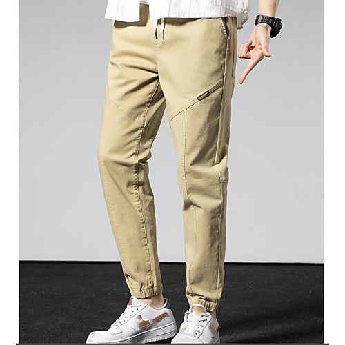 

Men's Cargo Pants Pants Solid Color Black Grey Khaki